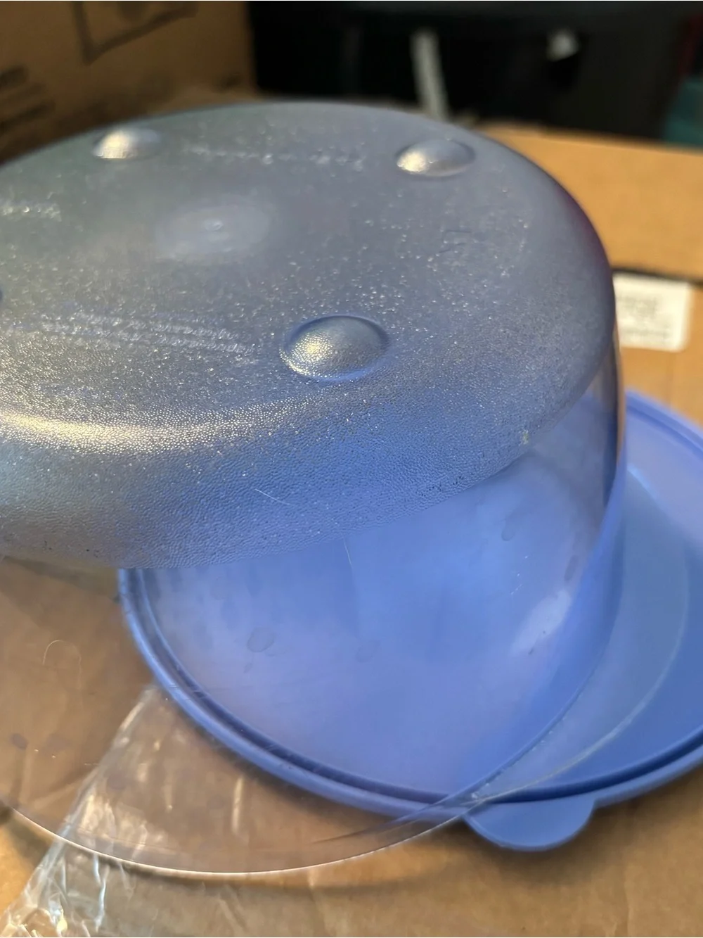 Tupperware vent n serve Deep Blue Stackable Food Storage Bowls with Lids